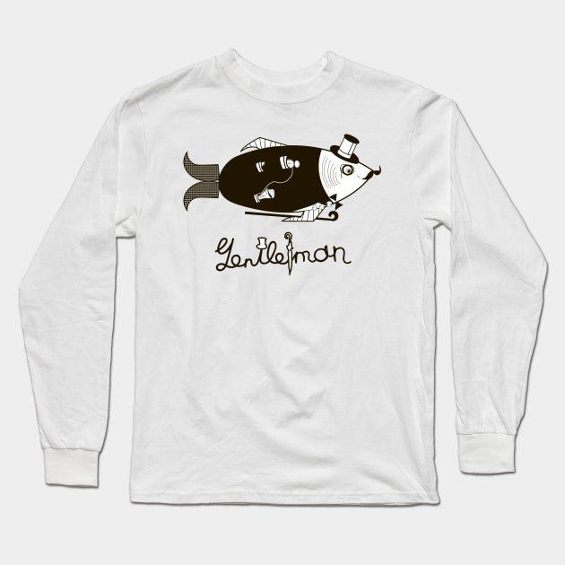 Fish Long Sleeve T-Shirt by Irintarasovets312